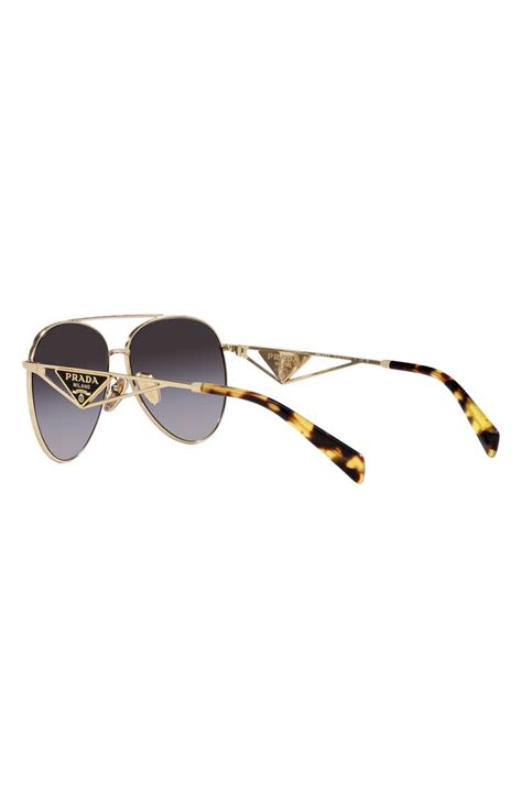 prada sunglasses gold bridge|58mm gradient pilot sunglasses prada.